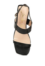 Load image into Gallery viewer, The Ashley Elasticated Gussets Block Heel Sandals
