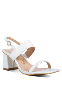 The Ashley Elasticated Gussets Block Heel Sandals