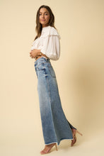 Load image into Gallery viewer, The Rita High Rise Flared Maxi Denim Skirt
