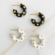 Load image into Gallery viewer, Jeweled Candy Everyday Hoop Earrings
