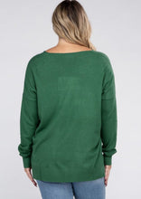 Load image into Gallery viewer, *PLUS* The Rae V-Neck Front Seam Sweater
