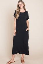 Load image into Gallery viewer, The Petra Round Neck Short Sleeve Midi Dress
