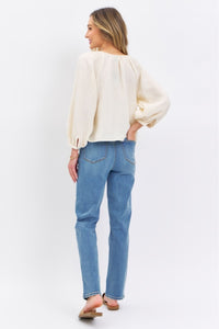 The Janelle High Waist Straight Judy Blue Jeans