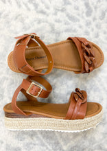 Load image into Gallery viewer, The Brandi Espadrille Wedge Sandal With Ankle Strap
