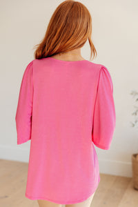 The Shea Blouse in Magenta