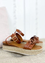 Load image into Gallery viewer, The Brandi Espadrille Wedge Sandal With Ankle Strap
