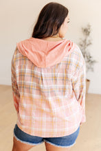 Load image into Gallery viewer, Daylight Dip Dye Plaid Hooded Shacket
