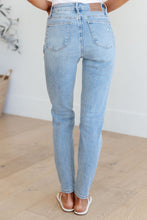 Load image into Gallery viewer, Leila Mid Rise Control Top Distressed Skinny Judy Blue Jeans
