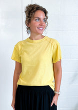 Load image into Gallery viewer, The Jaylin Casual Yellow Cotton Tee
