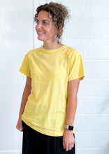 Load image into Gallery viewer, The Jaylin Casual Yellow Cotton Tee
