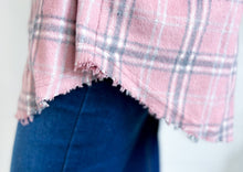 Load image into Gallery viewer, The Essie Button-Down Plaid Shacket - Dusty Rose
