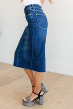 Load image into Gallery viewer, Marcy High Rise Judy Blue Denim Midi Skirt
