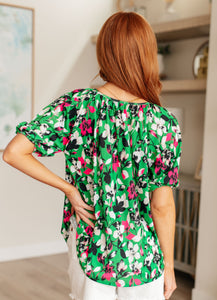 Wild and Bright Floral Top