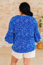 Load image into Gallery viewer, Willow Bell Sleeve Top in Royal
