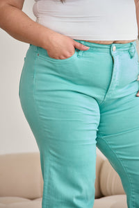 The Nina Tummy Control High Waist Raw Hem Jeans