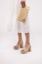 Load image into Gallery viewer, The Lena Natural Raffia Mules
