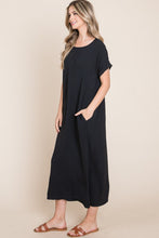 Load image into Gallery viewer, The Petra Round Neck Short Sleeve Midi Dress
