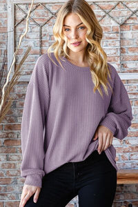 The Lisa Round Neck Dropped Shoulder Blouse