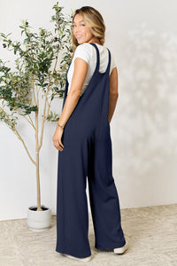 The Dawn Wide Strap Overall with Pockets