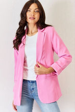Load image into Gallery viewer, Sweetheart Open Front Long Sleeve Blazer
