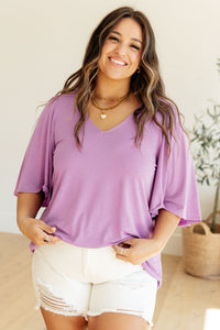 The Shea Blouse in Lavender