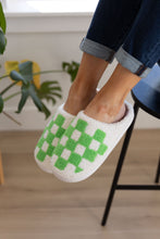 Load image into Gallery viewer, Checked Out Slippers in Green
