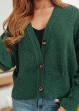 Load image into Gallery viewer, Direct Conclusion Green Cardigan
