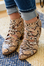 Load image into Gallery viewer, Sadie Ankle Boots In Snakeskin
