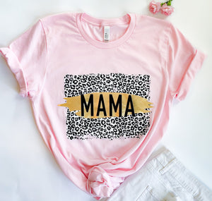 The “Mama” Leopard Graphic Tee Graphic Tees Style Threads Boutique 