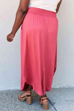 Load image into Gallery viewer, The Nina High Waist Scoop Hem Maxi Skirt in Hot Pink
