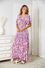 Load image into Gallery viewer, Happy Days Multicolored V-Neck Maxi Dress
