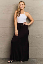 Load image into Gallery viewer, Culture Code For The Day Full Size Flare Maxi Skirt in Black
